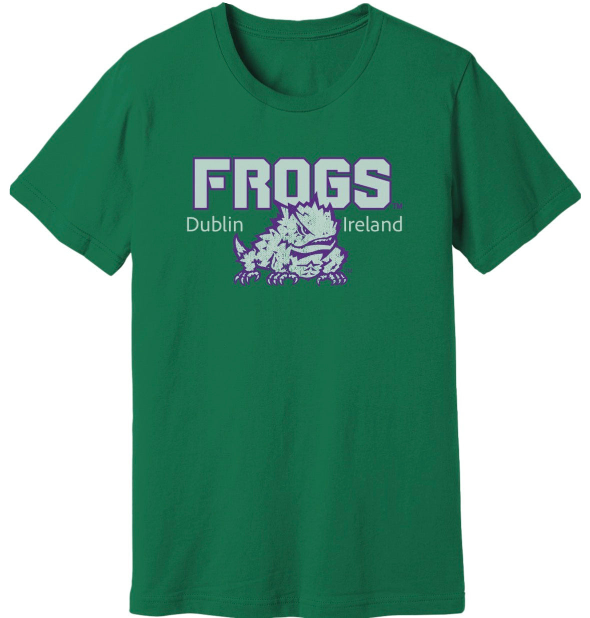 TCU Frogs Dublin Ireland Mascot T-Shirt