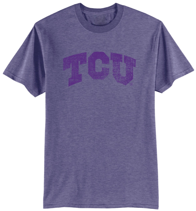 TCU Distressed Arch T-Shirt