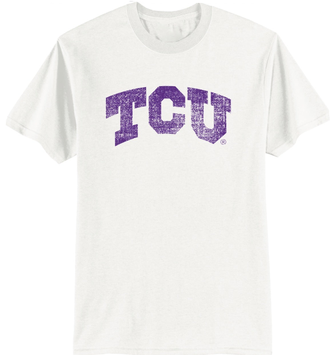 TCU Distressed Arch T-Shirt