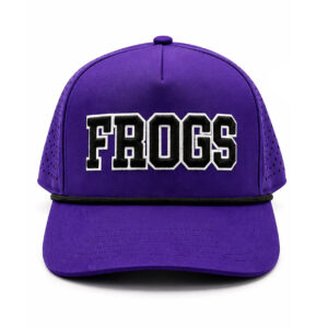 Purple Frog Block Trucker Hat